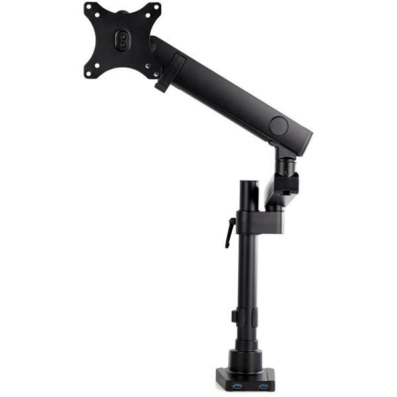 StarTech.com Bras pour écran PC - Articulé - Bras support écran PC avec 2x USB passthrough - Pour moniteur VESA jusqu