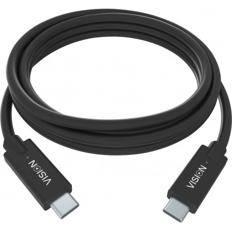 VISION compatible 2m Black USB-C Cable