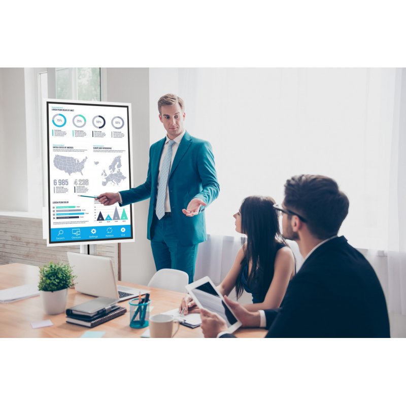 Peerless SR560-FLIP2 multimedia cart/stand White Multimedia trolley