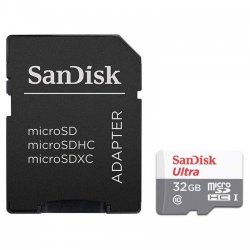 32GB Ultra microSDHC+SD Adapter