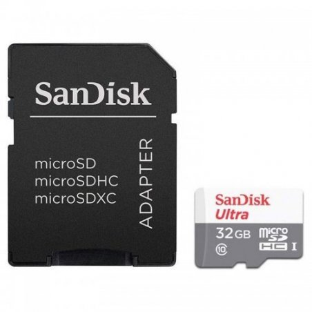 32GB Ultra microSDHC+SD Adapter