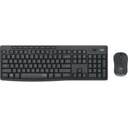 Logitech MK295 Silent Wireless Combo clavier Souris incluse USB QWERTY Espagnole Graphite