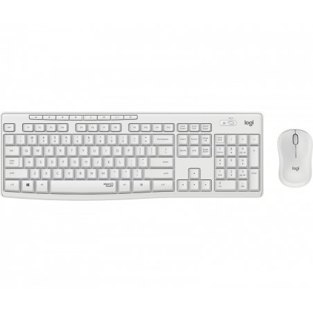 Logitech MK295 Silent Wireless Combo clavier Souris incluse USB QWERTY Espagnole Blanc