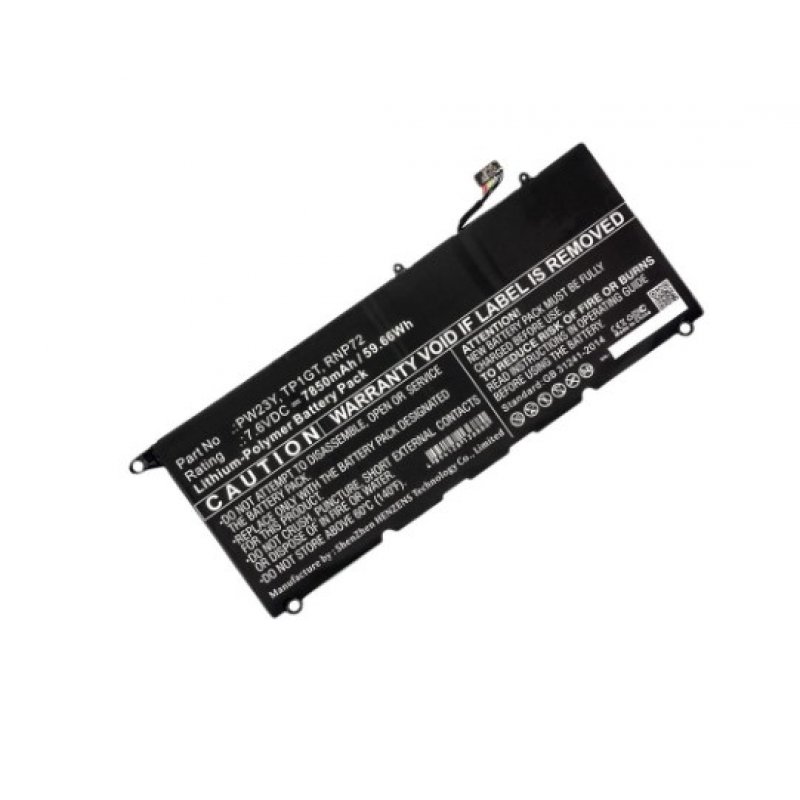 BATTERY LI-ION 7.6V-7850MAH 60WH 0RNP72/PW23Y/0PW23Y