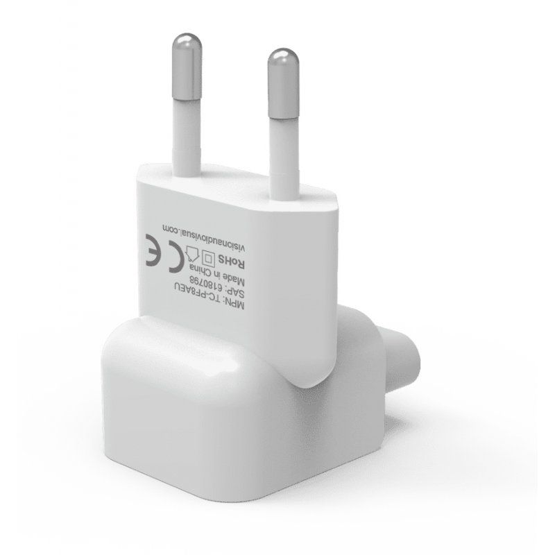 Vision TC-PF8AEU adaptateur prise d'alimentation Type F C7 Blanc