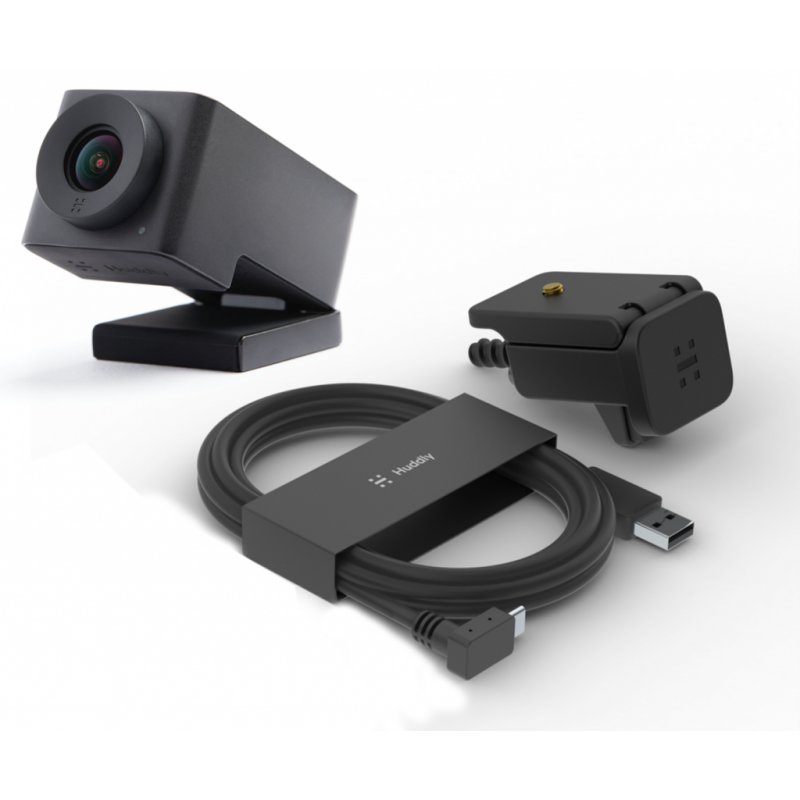 Huddly IQ with mic 12 MP Black 1920 x 1080 pixels 30 fps CMOS 25.4 / 2.3 mm (1 / 2.3")