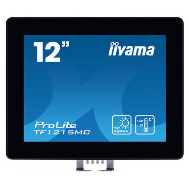 iiyama ProLite TF1215MC-B1 écran plat de PC 30,7 cm (12.1") 1024 x 768 pixels LCD Écran tactile Noir