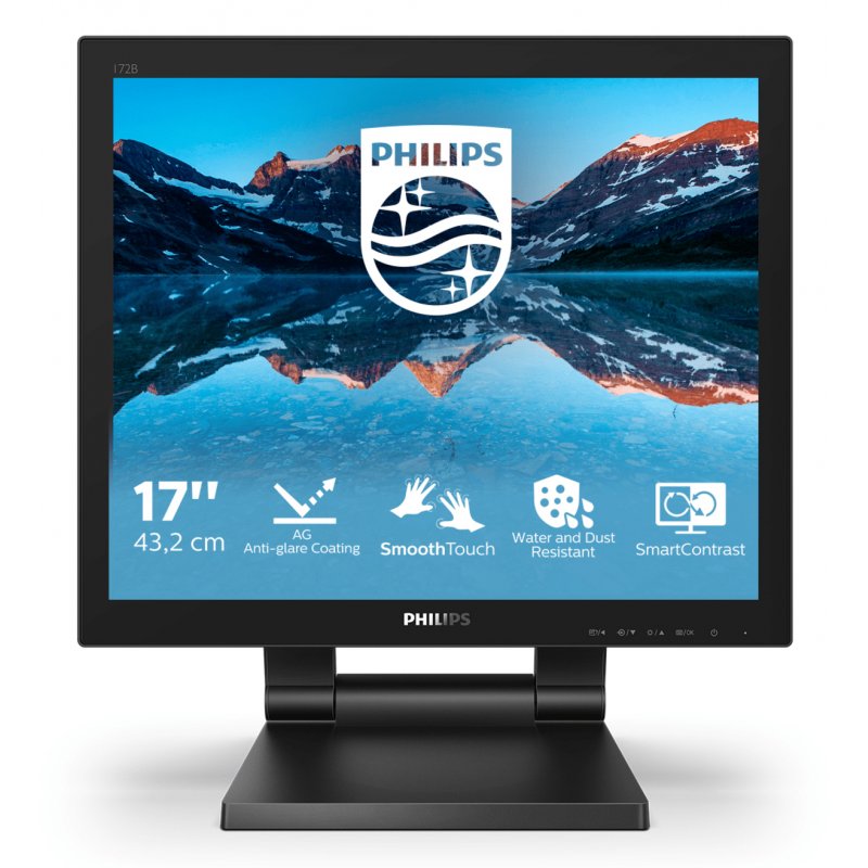 Philips 172B9TL/00 écran plat de PC 43,2 cm (17") 1280 x 1024 pixels Full HD LCD Écran tactile Noir