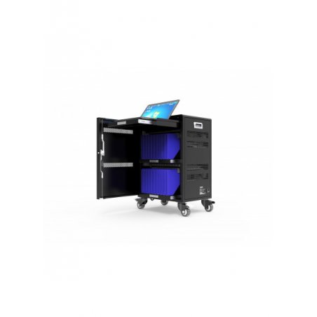 Port Designs 901958 portable device management cart/cabinet Portable device management cabinet Black