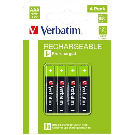 Verbatim 49514 household battery Single-use battery AAA Nickel-Metal Hydride (NiMH)