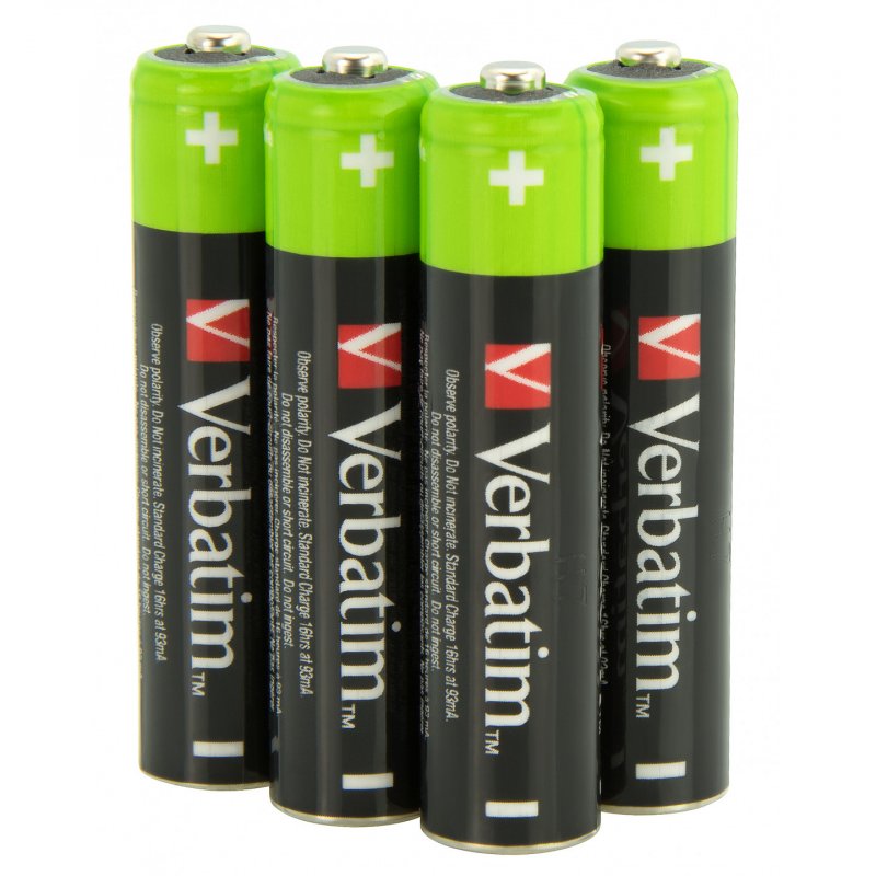 Verbatim 49514 pile domestique Batterie à usage unique AAA Hybrides nickel-métal (NiMH)
