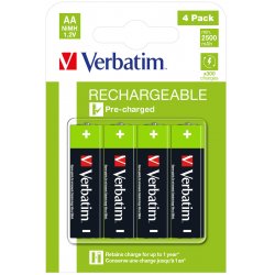 RECHARGEABLE BATTERY AA 4 PACK/HR6