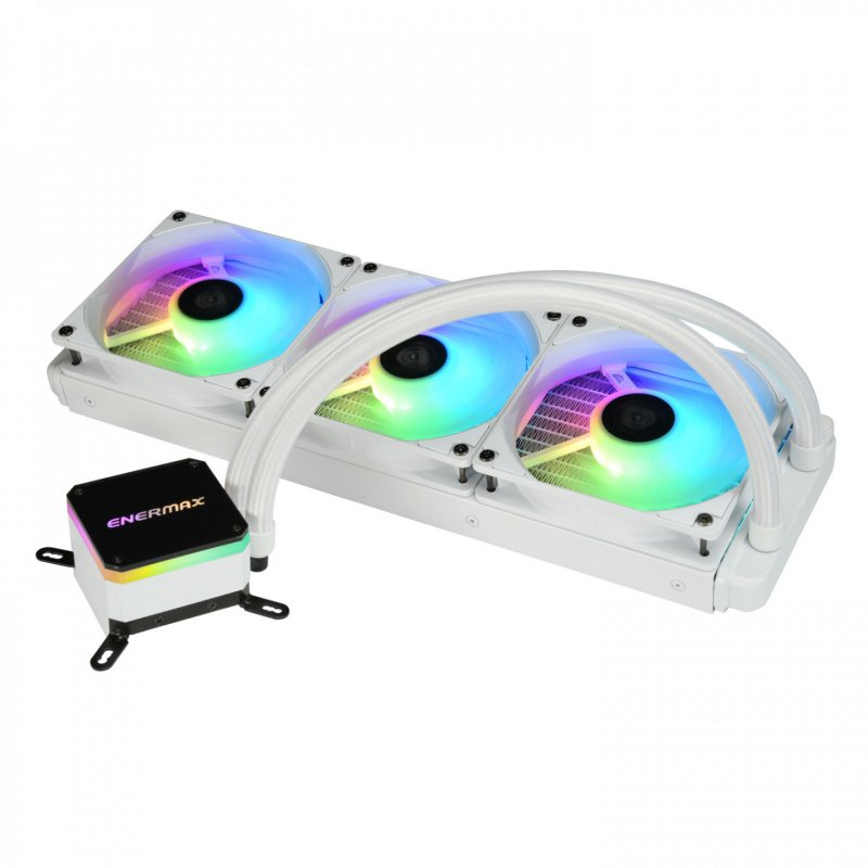 Enermax ELC-LMT360-W-ARGB computer cooling system Processor All-in-one liquid cooler 12 cm White 1 pc(s)