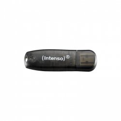 STICK 16GB 2.0 Intenso compatible Rainbow Line Transparent Black