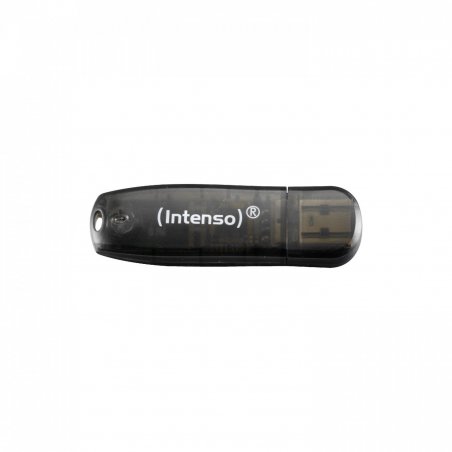 STICK 16GB 2.0 Intenso compatible Rainbow Line Transparent Black