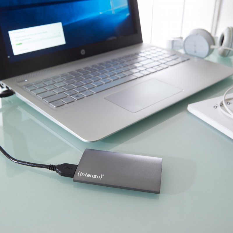 128GB Intenso compatible Premium Portable USB 3.0 Anthrazit
