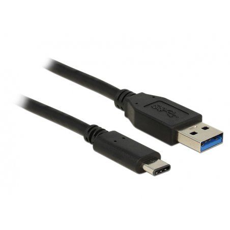 KAB USB3.1 USB Typ-A Stecker  USB Type-C™ Stecker 1,0 m schwarz Delock compatible