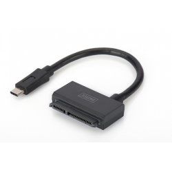 Digitus Câble d’adaptateur USB 3.1, Type-C™ vers SATA 3 pour disques SSD/HDD de 2,5 po