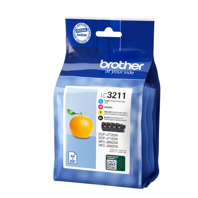 Brother compatible LC3211 - 4er-Pack - Schwarz, Gelb, Cyan, Magenta - Original - Tintenpatrone