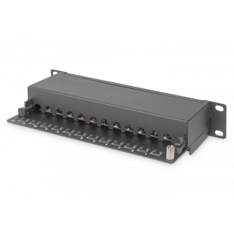 Digitus CAT 6, Class E Patch Panel, shielded, black