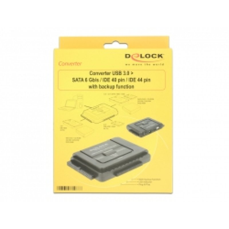 3.0 A - SATA 6 Gb/s / IDE 40 Pin / IDE 44 (Buchse - Stecker) Konverter Delock compatible