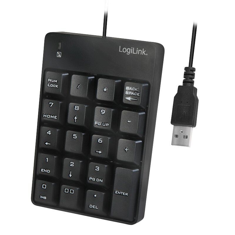 LogiLink compatible ID0184 Numerische Tastatur Notebook Schwarz