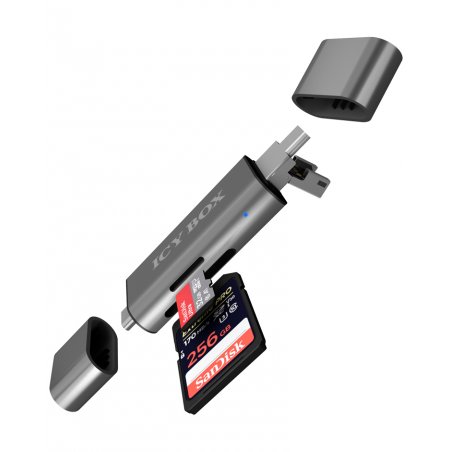 RaidSonic compatible ICY BOX IB-CR200-C - Kartenleser - USB 2.0