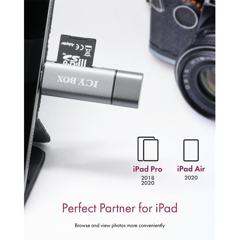 ICY BOX IB-CR200-C lecteur de carte mémoire USB 2.0 Noir