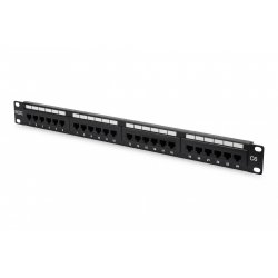 NWSZ Patchpanel 19" 24P CAT6 black DIGITUS