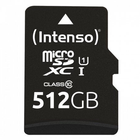 512GB Intenso compatible Premium MicroSDXC 45MB/s +Adapter