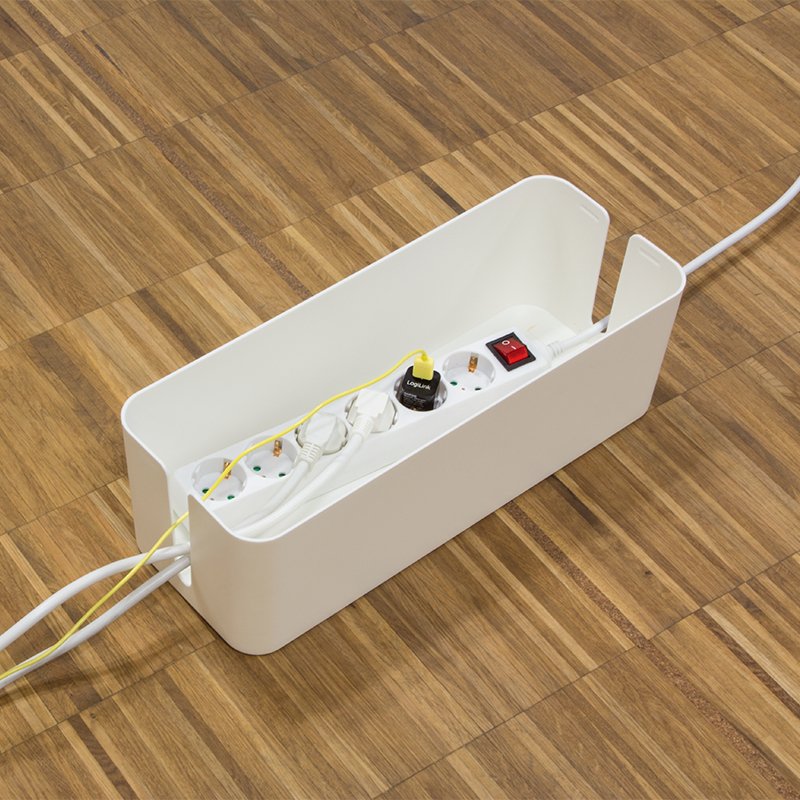 LogiLink KAB0063 range-câbles Boîtier de câbles Blanc 1 pièce(s)