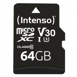 64GB Intenso compatible MicroSDXC 90MB/s +Adapter