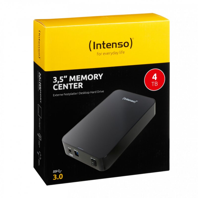 Intenso 3.5" Memory Center 4TB disque dur externe 4 To Noir