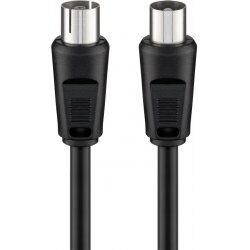 Goobay 11720 câble coaxial 3C-2V 1,5 m Noir