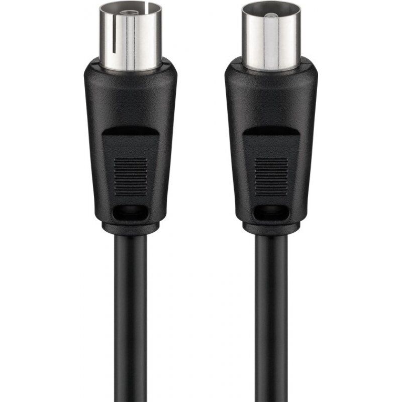 Goobay compatible AK 150 B 1.5m - 1,5 m - coaxial - Koaxial - Male connector / Female connector - Schwarz