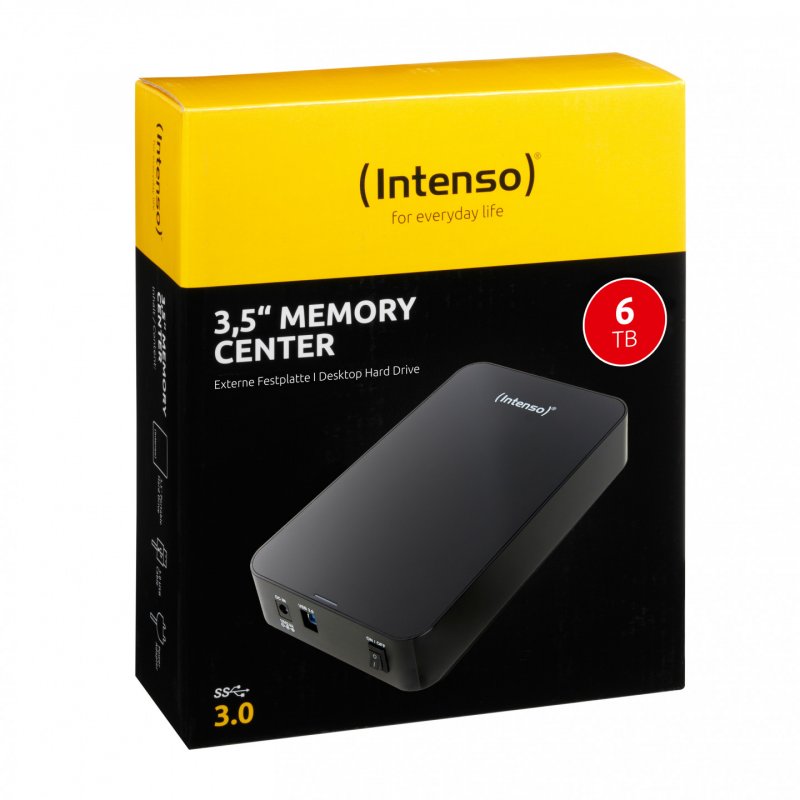 Intenso Memory Center disque dur externe 6 To Noir