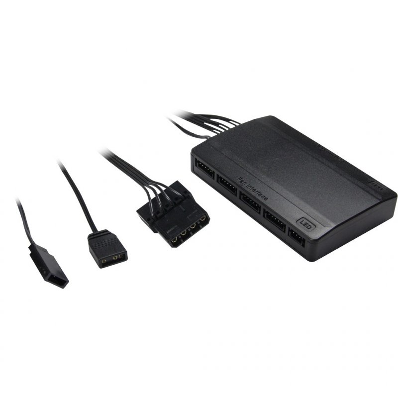 LED Lüfter Inter-Tech compatible Argus RS-04 RGB (3x RGB 120mm Lüfter + 50cm LED Band)