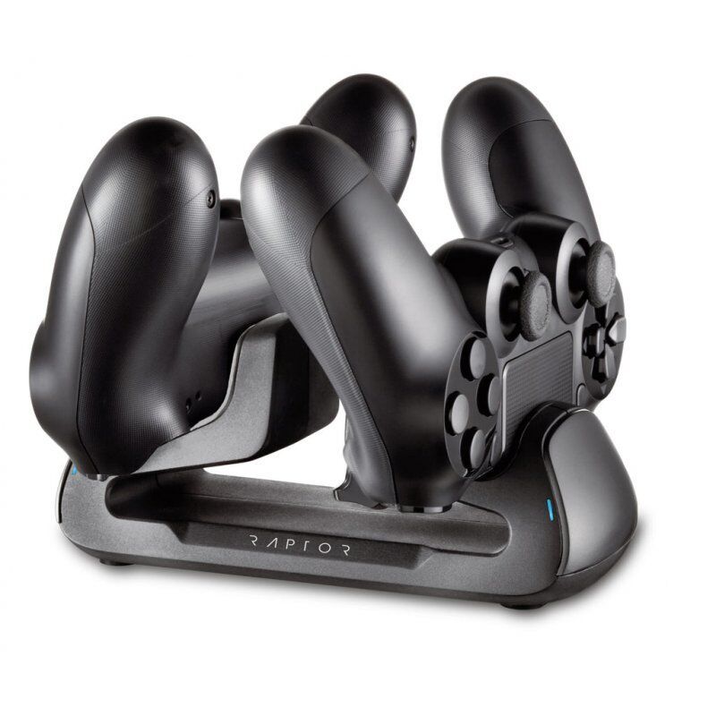 Raptor Gaming RG-CS100-P4 chargeur d'appareils mobiles Manettes de jeu Noir USB Intérieure