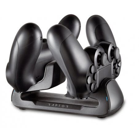 Raptor Gaming RG-CS100-P4 chargeur d'appareils mobiles Manettes de jeu Noir USB Intérieure