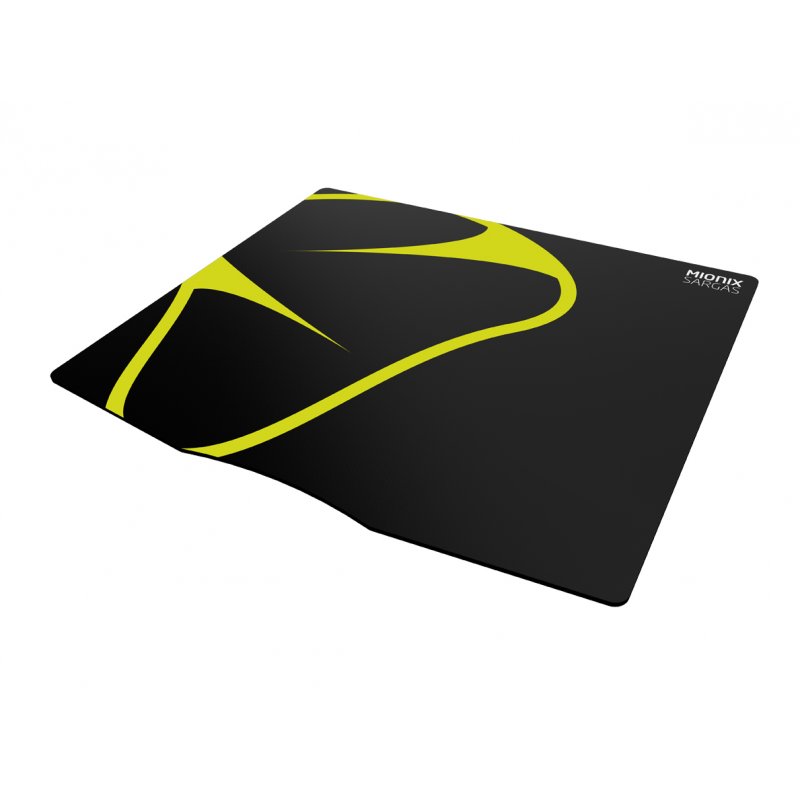 Mionix Sargas S Tapis de souris de jeu Noir, Jaune