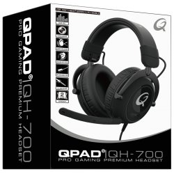 QPAD - QH-700 - Casque de jeu stéréo filaire Noir pour PC, PS4/PS5, Xbox One, Xbox Series S|X, Nintendo Switch