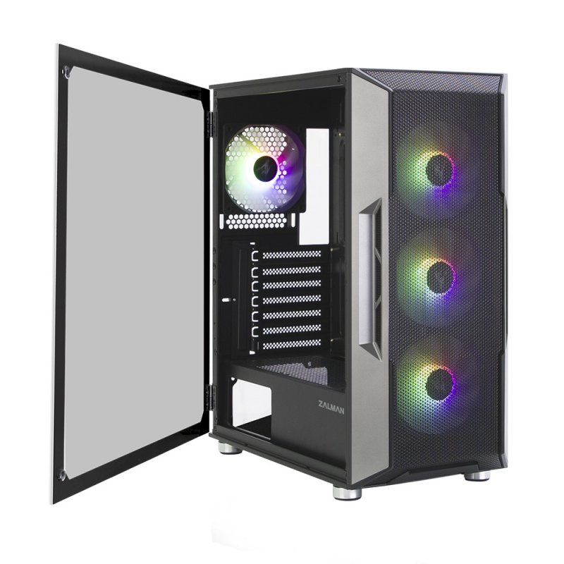 Boitier Moyen Tour ATX Zalman I3 Neo RGB avec panneau vitré (Noir)