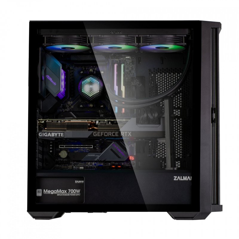 Boitier Moyen Tour E-ATX Zalman Z10 avec panneau vitré (Noir)