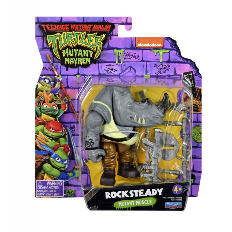 Turtles Mutant Mayhem - Basic Figures 12cm - Rocksteady
