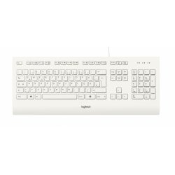 Logitech K280E Pro f/ Business clavier USB QWERTZ Allemand Blanc