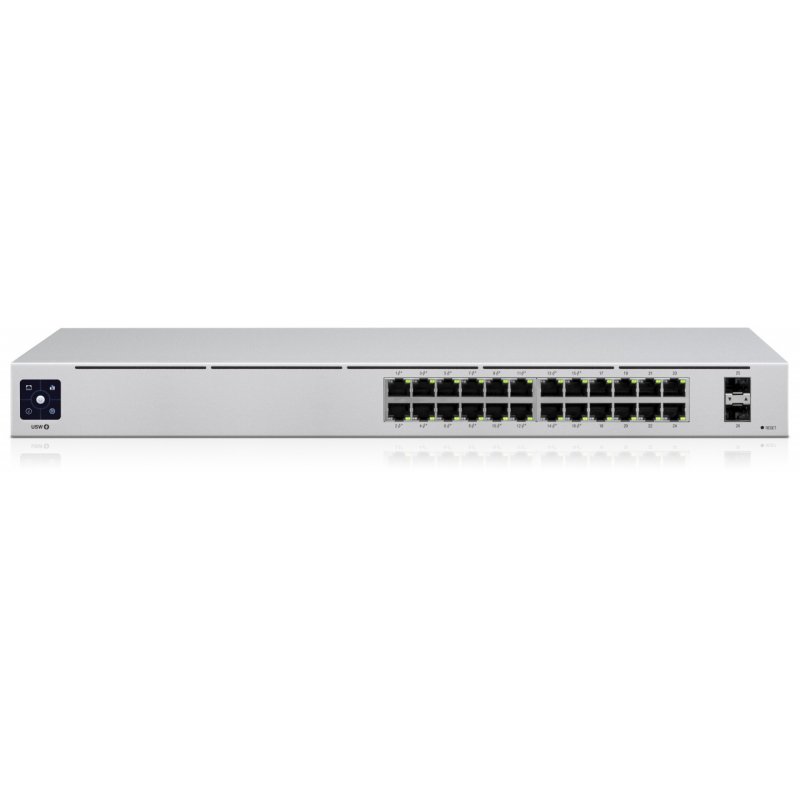 Ubiquiti UniFi 24-Port PoE Managed L2/L3 Gigabit Ethernet (10/100/1000) Power over Ethernet (PoE) 1U Silver