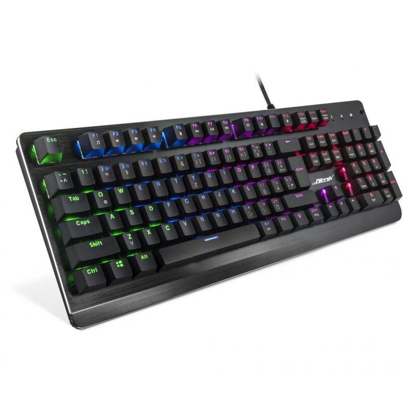 Inter-Tech NK-2000ME clavier USB QWERTZ Noir
