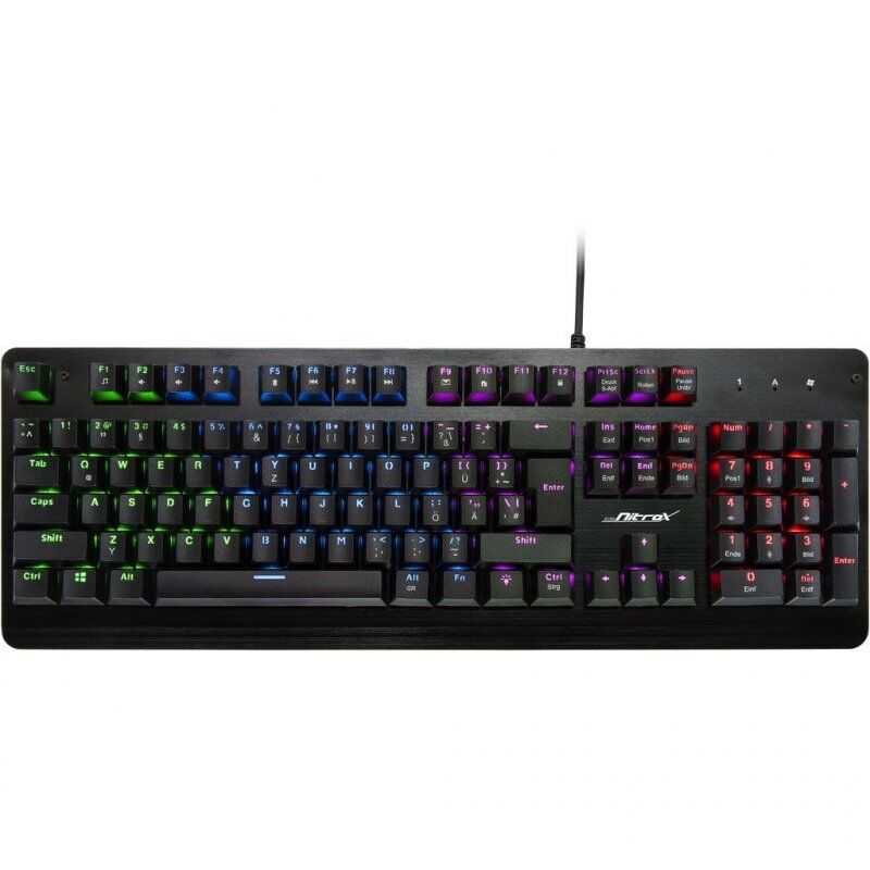 Inter-Tech NK-2000ME clavier USB QWERTZ Noir