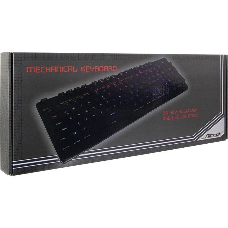 Inter-Tech NK-2000ME clavier USB QWERTZ Noir