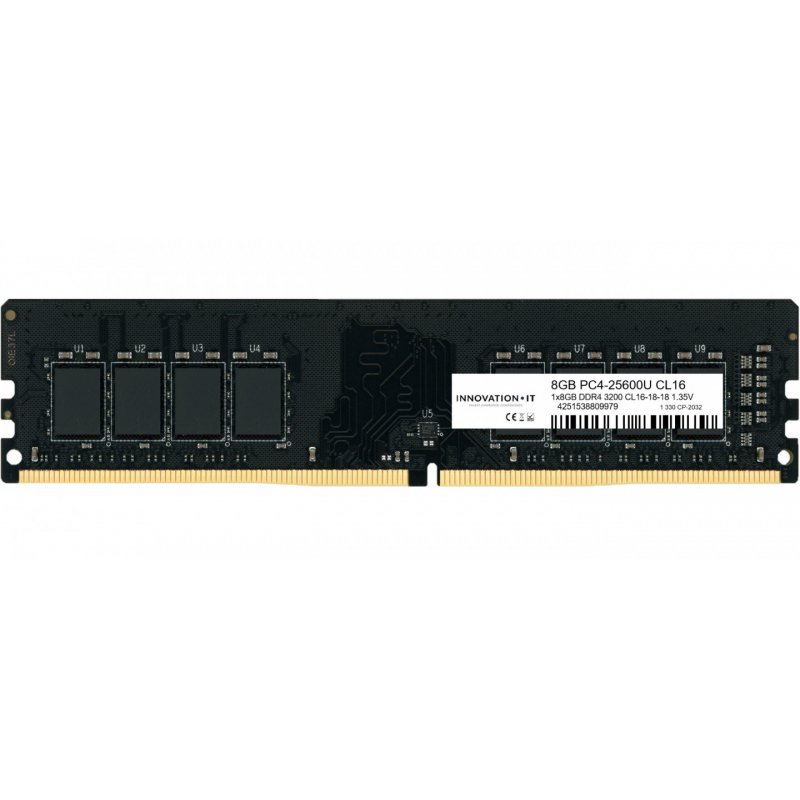 Innovation IT 3200 8GB CL16-18-18 1.35V LD 8-Chip memory module 1 x 8 GB DDR4 3200 MHz